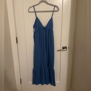 Pull and bear blue dress